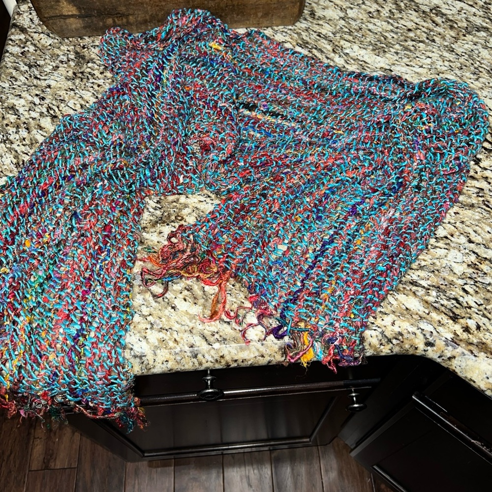 Lakhays collection silk scarf multicolor